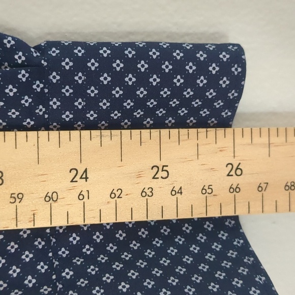 NWOT Modern Ambition Shirt Mens Large Button Long Sleeve Business  Blue Preppy - Picture 9 of 9